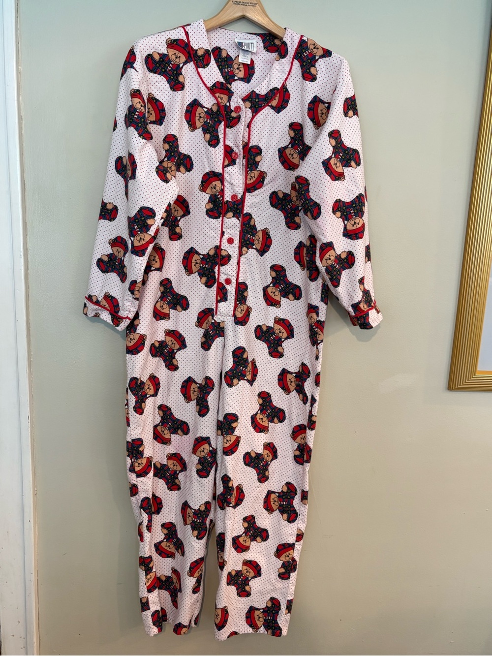 Vintage Bold Spirit Teddy Bear Pajamas